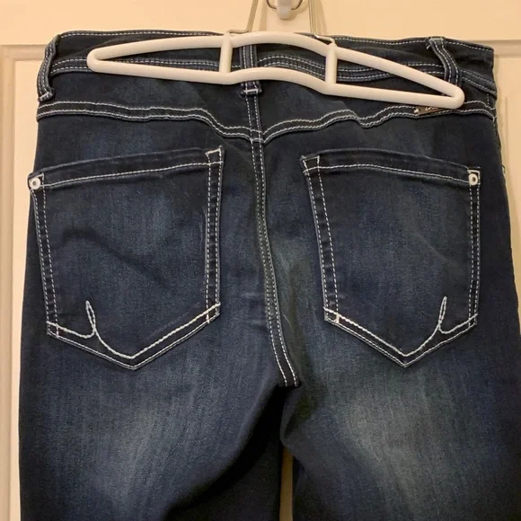 INC International Concepts Dark Blue Boot Cut Jeans - Picture 2 of 7